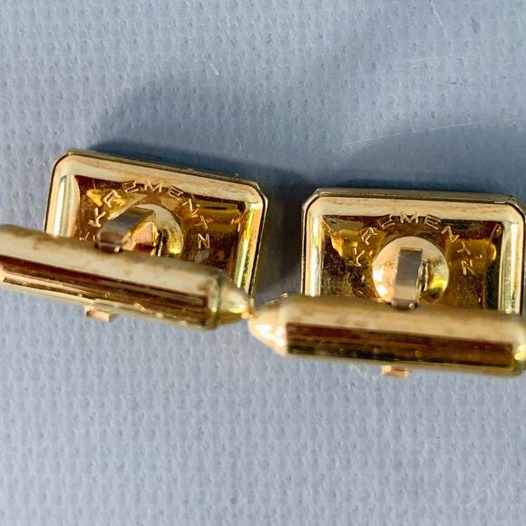 KREMENTZ Gold Mother of Pearl Cuff Links - Picture 3 of 3